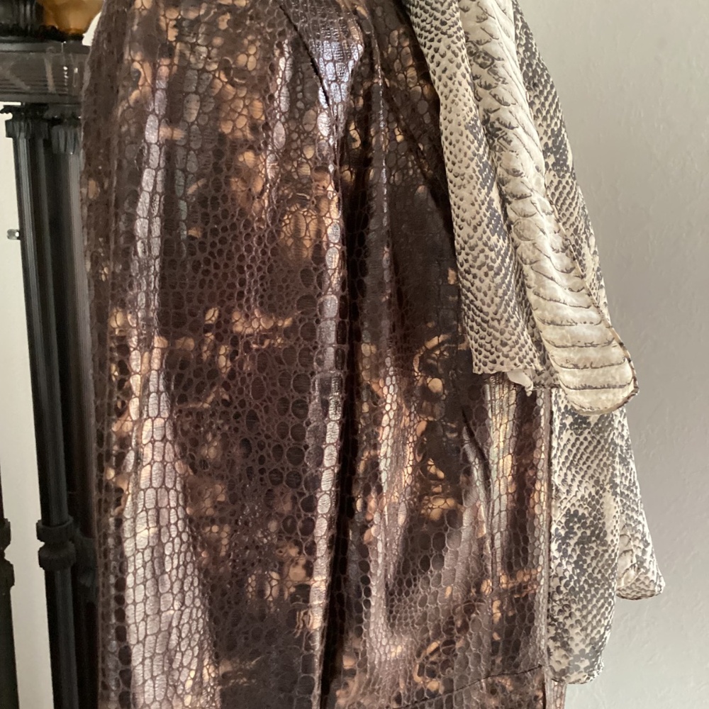 ELEMENTZ Dark Chocolate Brown Metallic Full Zipper Jacket - Picture 5 of 8